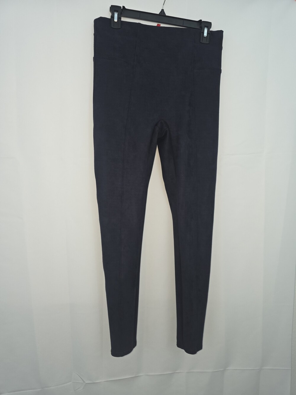 SPANX Faux Suede High Waisted LEGGINGS-Navy Blue-#20322R-Size Large